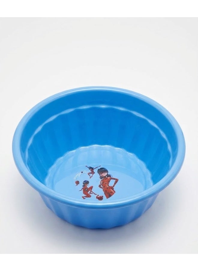 Multi-Purpose Deep Round Plastic Bowl & Kids Organizer - Durable Ribbed Basin for Toys Storage, Snacks, and Fruit Serving - Fun Cartoon Designs - Image 4